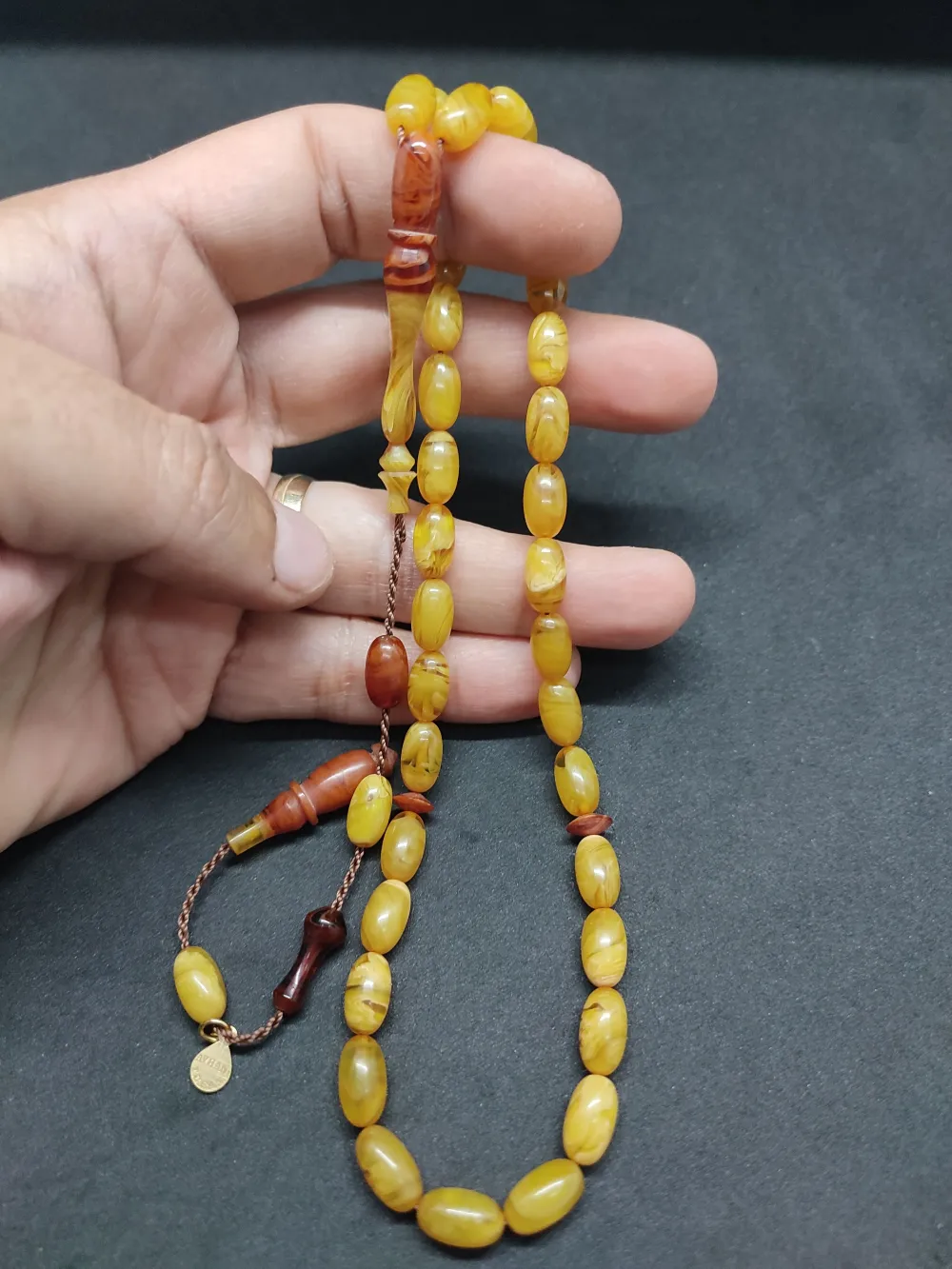 Ayhan Turan Usta Eseri̇ Ful Hare Ful Damar Eski̇ 0.6 Mm Deli̇m Sıkma Kehri̇bar küçük resim 5