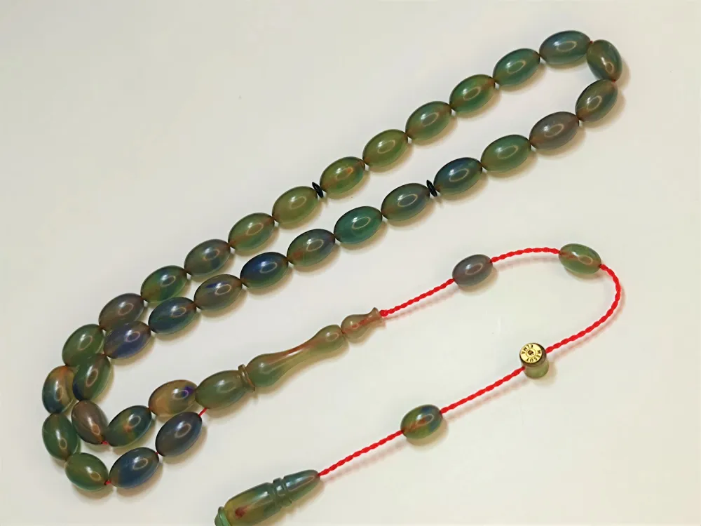 Mesut Elma Usta İşi̇ İmzalı Mühürlü  Sıkma Kehri̇bar küçük resim 6