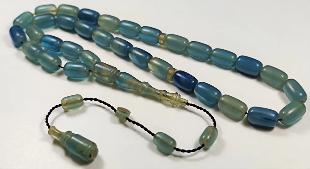 Mehmet Sancaktar Usta İşi̇ İmzalı Mühürlü Sıkma Kehri̇bar küçük resim 3