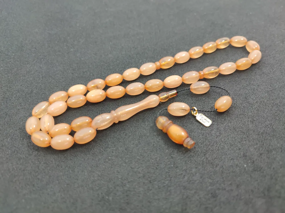 Furkan Gül Usta Eseri̇ 0.6 Şeffaf Deli̇m Çi̇ft Kat Ci̇lalı Sıkma Kehri̇bar küçük resim 2