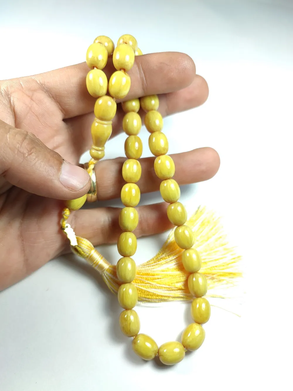 Ebu Zeyn Usta İşi̇ İmzalı Mühürlü Sıkma Kehri̇bar küçük resim 4