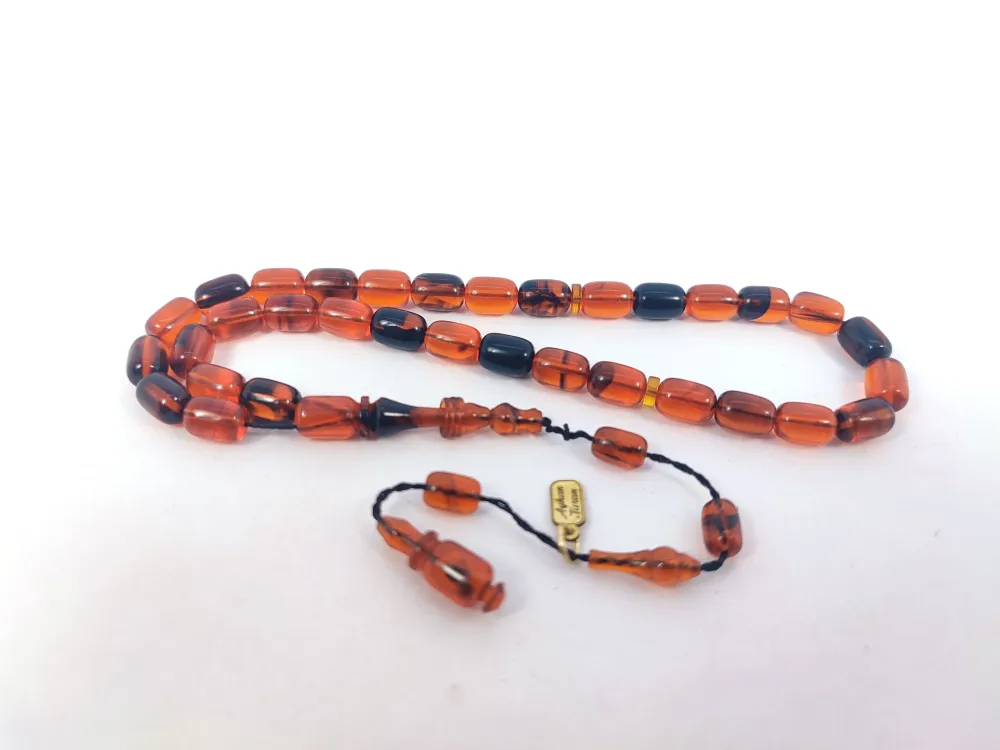 Ayhan Turan Usta Eseri̇ 0.6 Mm Deli̇m Halkalı İmame Tam El Boy Ateş-İ Kehri̇bar küçük resim 2