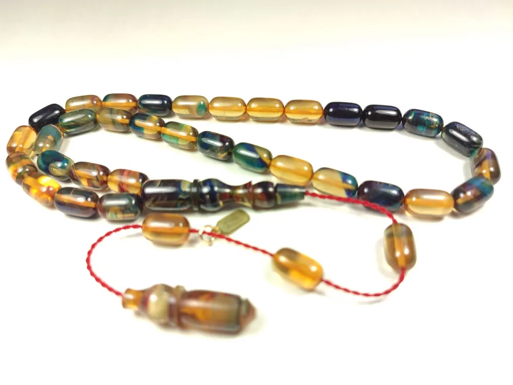 Mehmet Mercan Usta Eseri̇ İmzalı Aykırı Renk Sıkma Kehri̇bar küçük resim 3