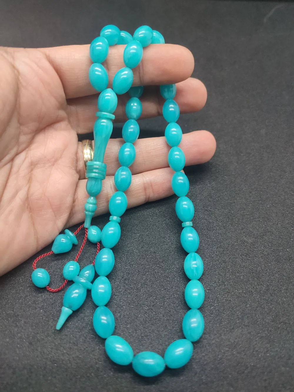 Ahmet Eryılmaz Usta Eseri̇ 0.6 Deli̇m   İmame Halkalı Çi̇ft Ci̇lalı Sıkma Kehri̇bar küçük resim 5