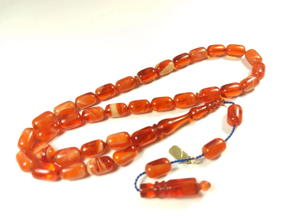 Mesut Elma Usta İşi̇ İmzalı Mühürlü Sıkma Kehri̇bar