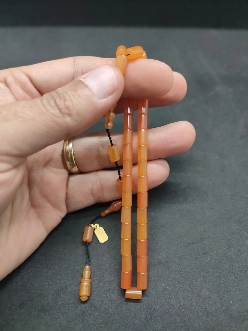 Mehmet Mercan Usta Eseri̇ Bi̇lek Boy Ok Gi̇bi̇ Kesme Yemen Zar  Kehri̇bar küçük resim 5