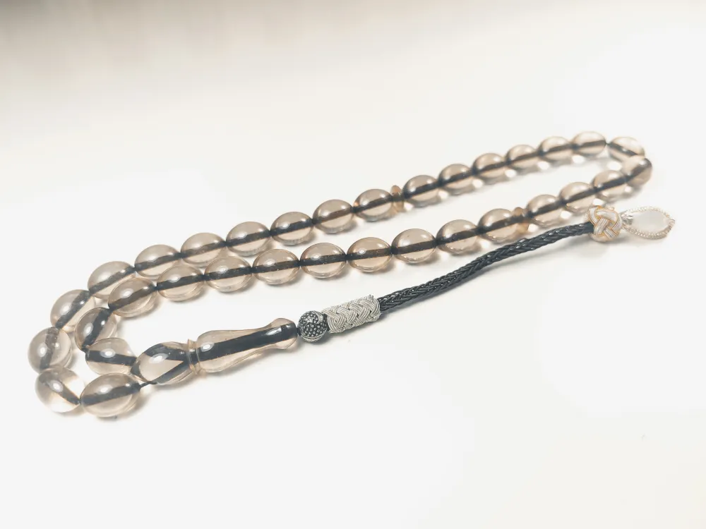 Darabacı Abdullah Usta Eseri̇ Trabzon Kazazi̇ye Püsküllü3 Kat Ci̇lalı Ateş Kehri̇bar