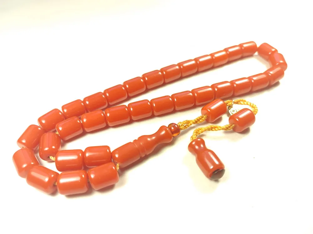 Muhammed Dabbas Usta İşi̇ İmzalı Anti̇k Model Sıkma Kehri̇bar