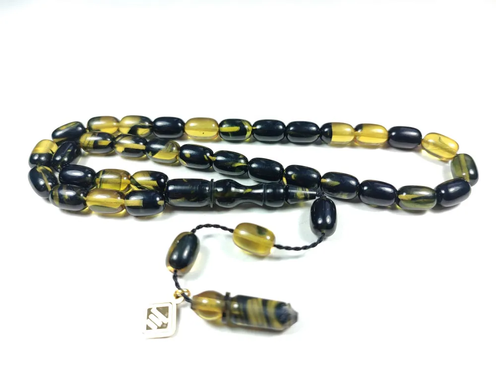 İskeçeli̇ Cemi̇l Usta İşi̇ İmzalı Sıkma Kehri̇bar küçük resim 2