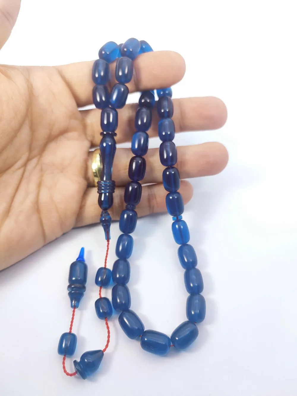 Ahmet Eryılmaz Usta Eseri̇ 0.6 Şeffaf Deli̇m İmame Halkalı Çi̇ft Ci̇lalı Alman Zar küçük resim 4