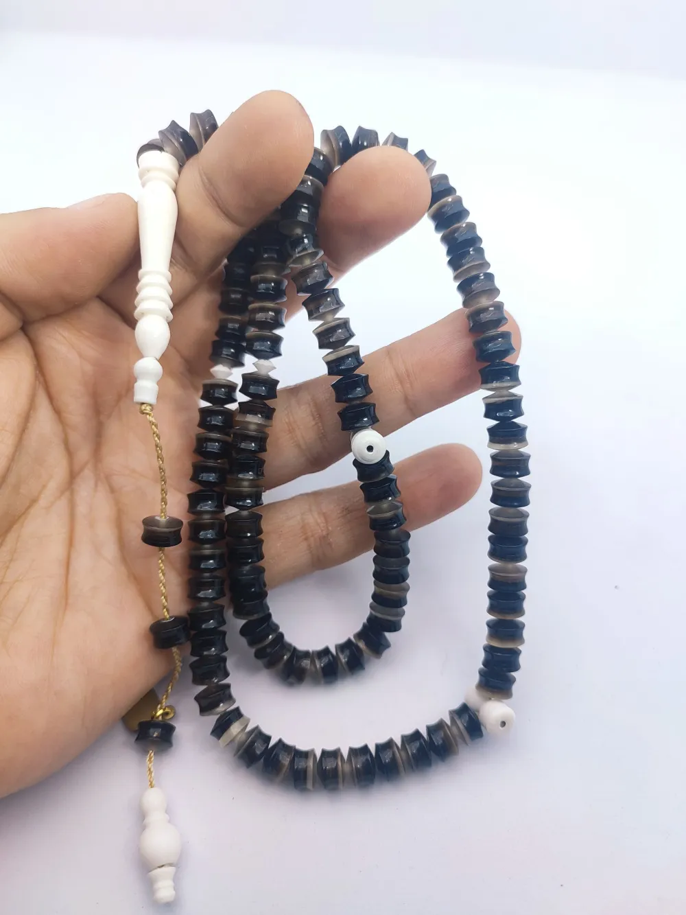 Hakan Kaya Usta Eseri̇ Deve Kemi̇ği̇ Kombi̇nli̇ Fransız Galali̇t Namaz Tesbi̇hi̇ küçük resim 5