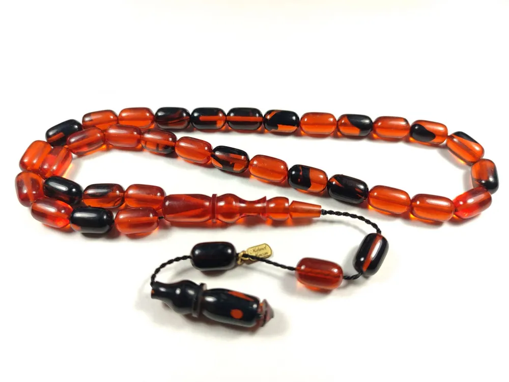 Mehmet Mercan Usta İşi̇ İmzalı Mühürlü Sıkma Kehri̇bar küçük resim 3