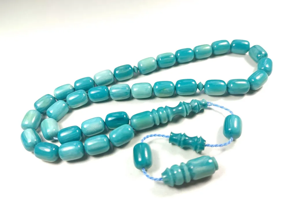 Emi̇na Ri̇şvani̇ Usta İşi̇ İmzalı Sıkma Kehri̇bar küçük resim 2