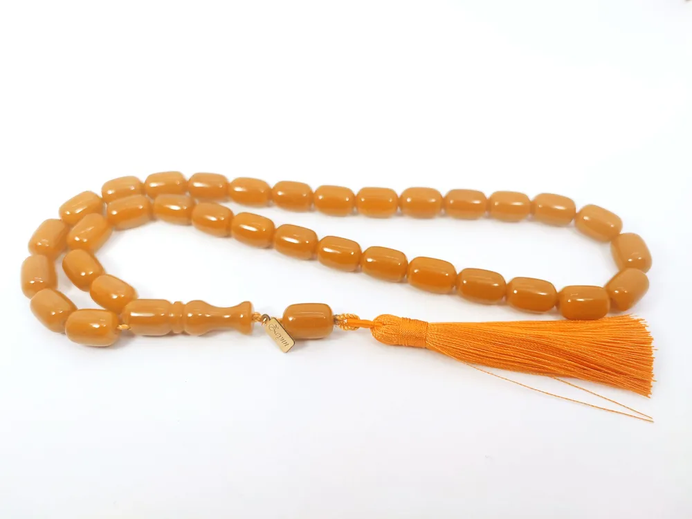 Ebu Zeyn Usta Eseri̇ İmzalı İri̇ Boy Sıkma Kehri̇bar küçük resim 3