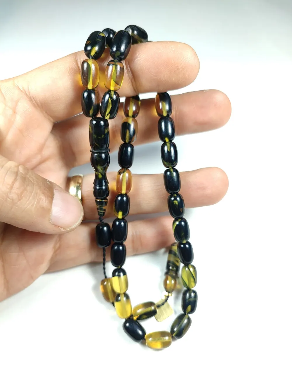 İskeçeli̇ Cemi̇l Usta İşi̇ İmzalı Sıkma Kehri̇bar küçük resim 4