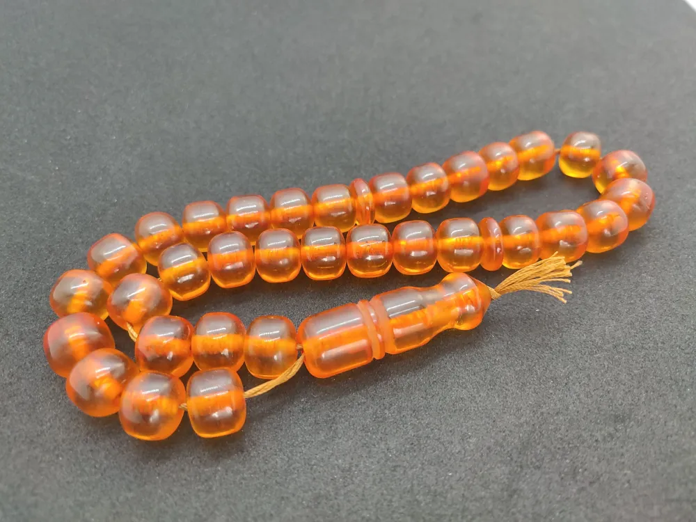 Eski̇ Oğlu Eski̇ 74.82 Gr(7*11Mm 3 Tesbi̇h Çıkar) Osmanlı Necef Baga küçük resim 3