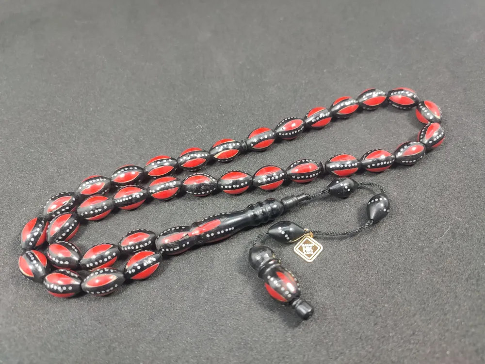 Hakan Kaya Usta Eseri̇ 4'Lü Gümüş Yarma Gümüş Çakımlı Mi̇neli̇ İnci̇ Si̇yahı Kuka