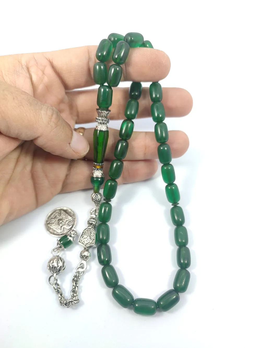 Şevket Alkan Usta İşi̇ 925 Ayar Gümüş Nakkaş İmame  Ateş-İ Kehri̇bar küçük resim 4