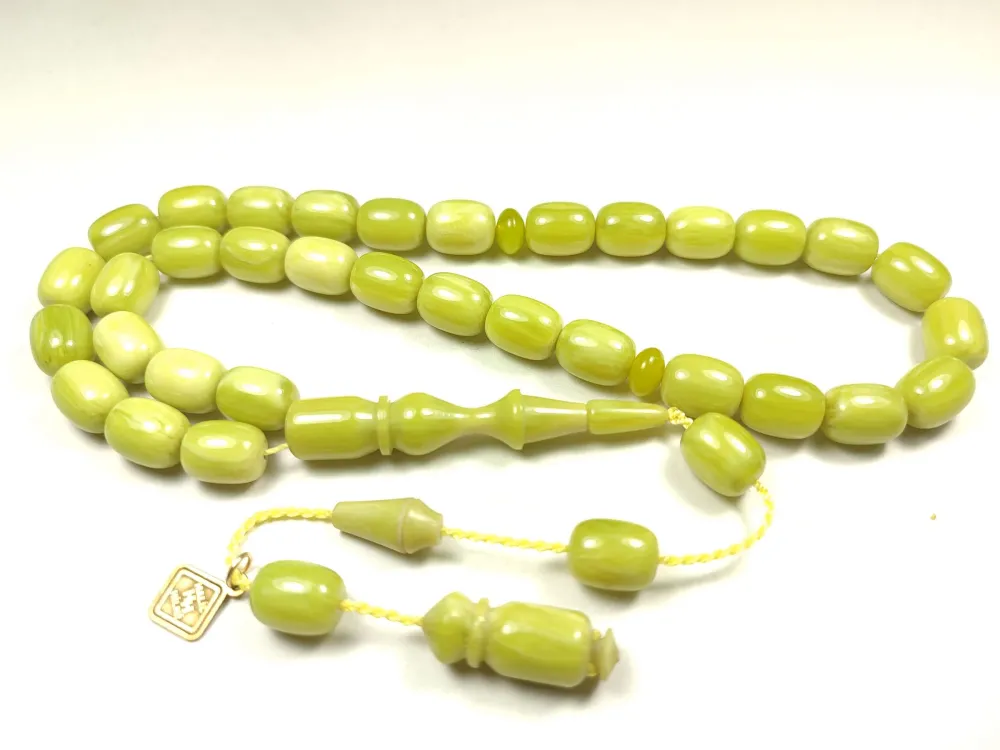 Hali̇l Hi̇lmi̇ Usta Eseri̇ İmzalı Aykırı Renk Sıkma Kehri̇bar küçük resim 2