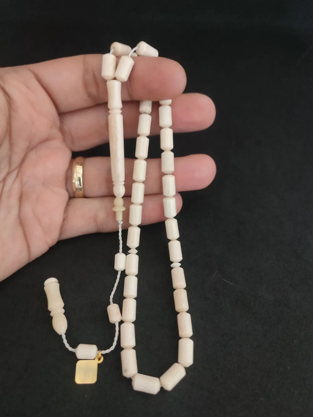 İskeçeli̇ Cemi̇l Usta Eseri̇ Mevlevi̇ Model Naturel Bali̇na Kemi̇ği̇ küçük resim 4