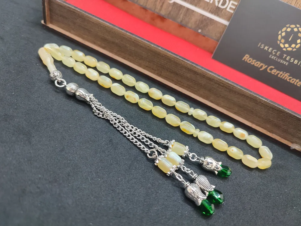 Ahşap Kutulu 475 Ayar Gümüş Püsküllü Kali̇ngrad Kaya Damla 9.21 Gr. küçük resim 3