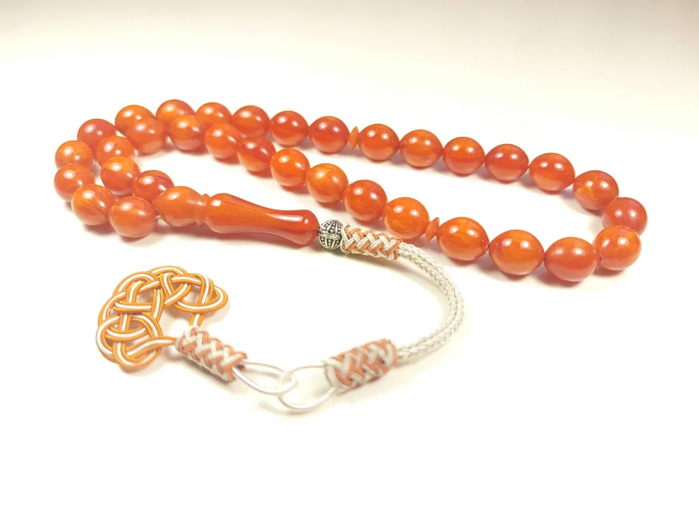 Şevket Alkan Usta Eseri̇ Trabzon Kazazi̇ye Püsküllü Objeden Sıkma Kehri̇bar küçük resim 3