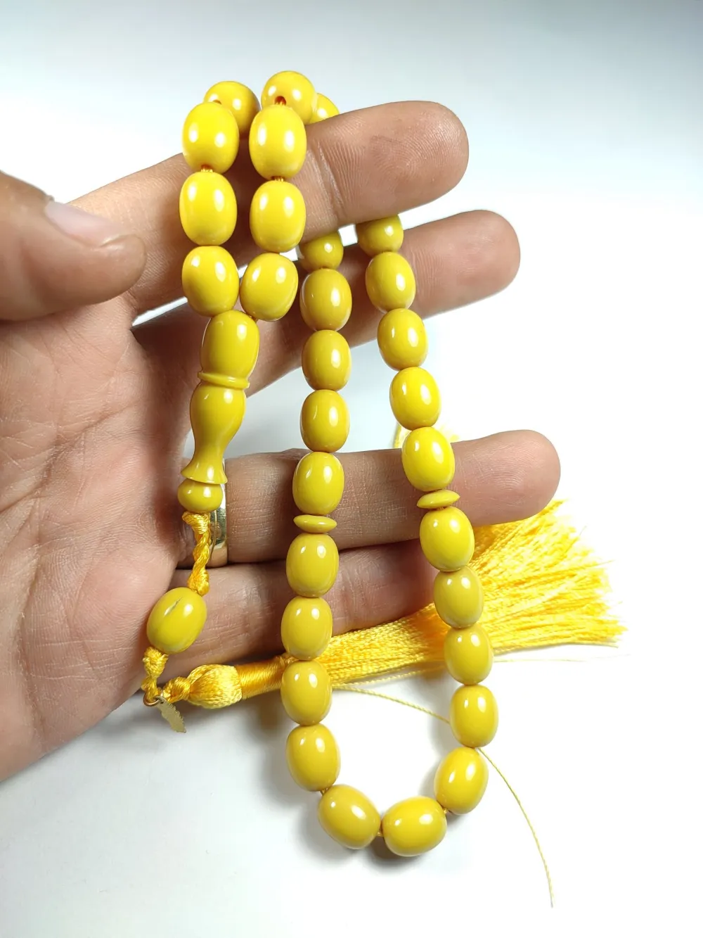 Ebu Zeyn Usta İşi̇ İmzalı Mühürlü Sıkma Kehri̇bar küçük resim 5