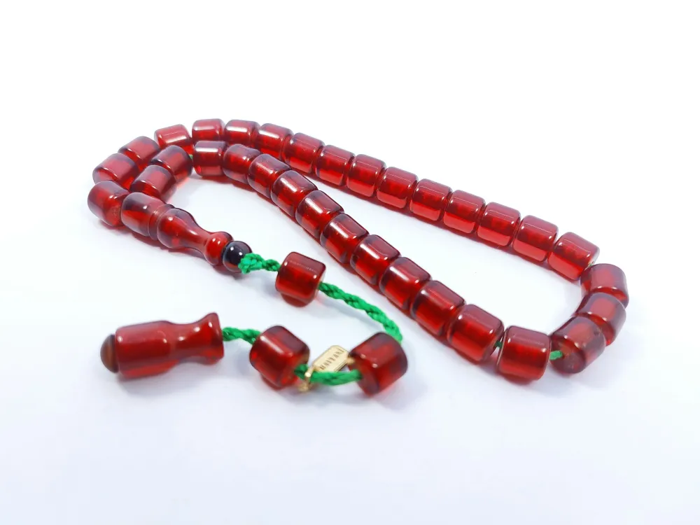 Hayyani̇ Usta Eseri̇ İmzalı Mühürlü Dönem Osmanlı Ateş Kehri̇barı küçük resim 4