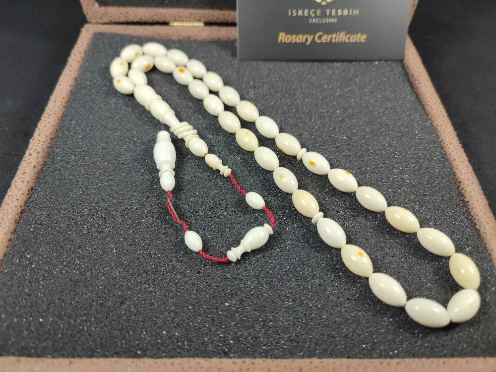 Bedri̇ Ala Usta Eseri̇ 19.80 Gr. İmzalı Halkalı Pati̇nli̇ Mahjong (Eski̇ Oyun Taşı) küçük resim 2