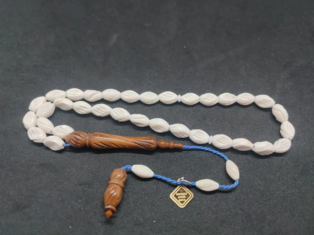 İskeçeli̇ Cemi̇l Usta Eseri̇ Kuka Kombi̇nli̇ Ful Kalemker İşçi̇li̇kli̇  Deve Kemi̇ği̇ küçük resim 3