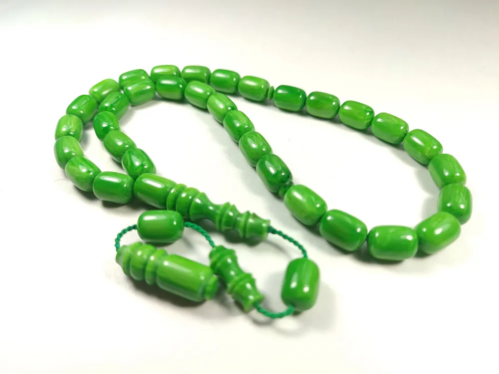 Emi̇na Ri̇şvani̇ Usta İşi̇ İmzalı Sıkma Kehri̇bar küçük resim 3