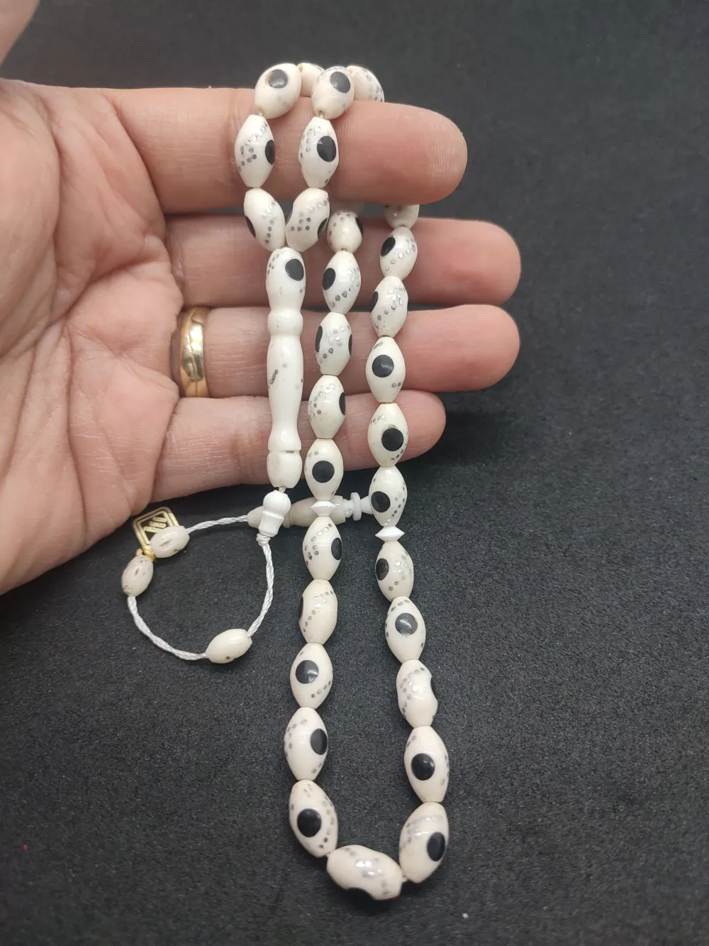 İskeçeli̇ Cemi̇l Usta Eseri̇ Bronz Çakımlı Mi̇neli̇  Deve Kemi̇ği̇ küçük resim 4