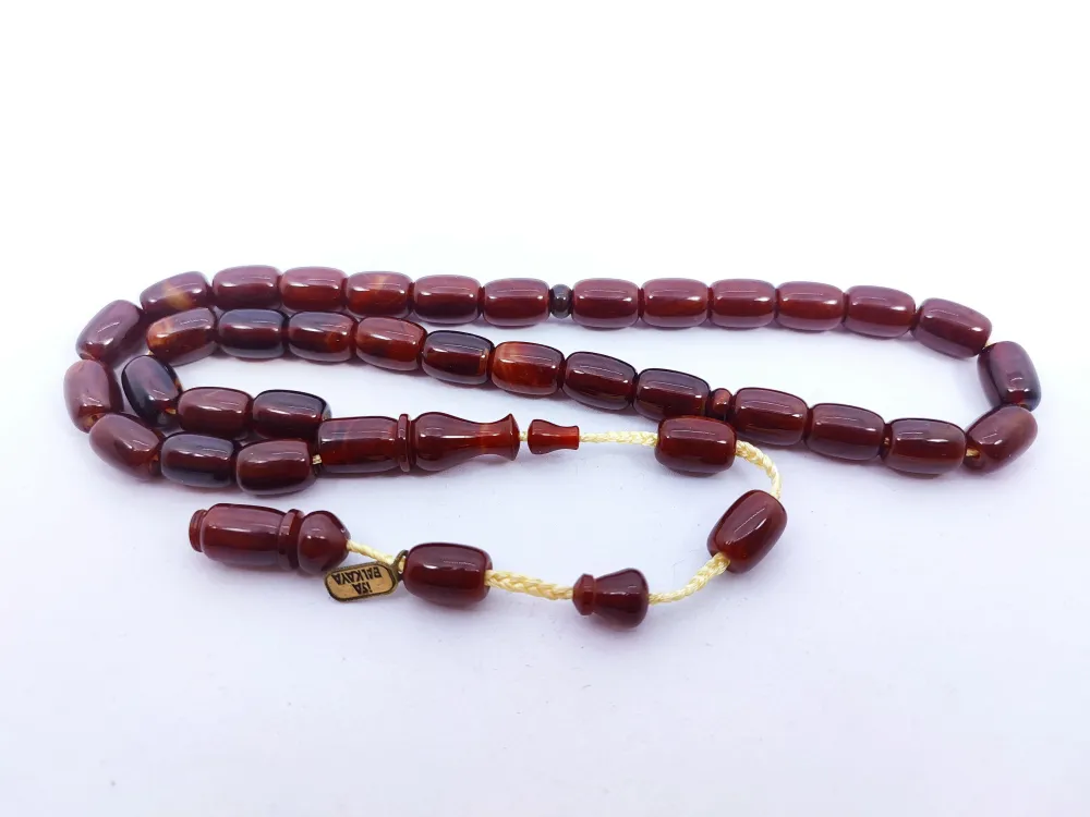 İsa Balkaya Eseri̇ Koni̇k Deli̇m(Eski̇ Usul) 12 Kat İpe Di̇zi̇li̇ Eski̇ Sıkma Kehri̇bar küçük resim 3