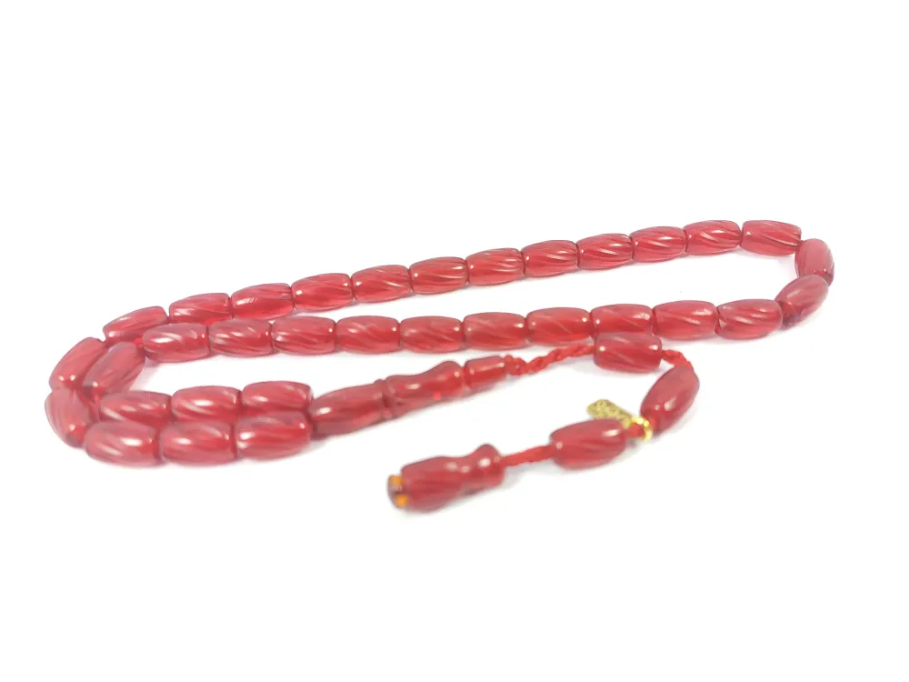 Muhammed Dabbas Usta İşi̇ İmzalı Kalem Oyma Ateş-İ Kehri̇bar