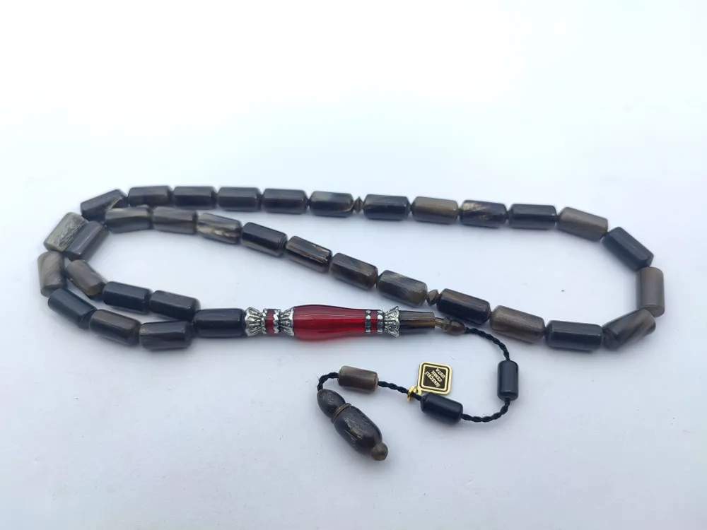 İskeçeli̇ Cemi̇l Usta Eseri̇ 925 Ayar Gümüş Nakkaş İmame Koç Boynuzu küçük resim 3