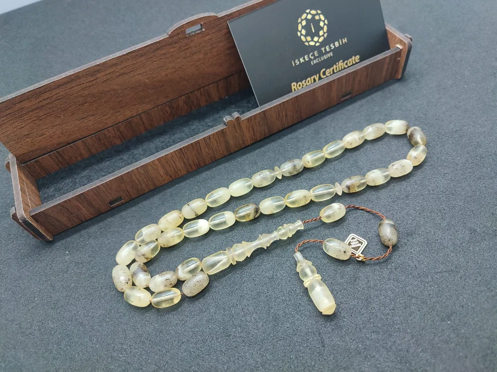 İskeçeli̇ Cemi̇l Usta Eseri̇ 19.35 Gr Toprak Fosi̇lli̇ 0.6 Mm Şeffaf Deli̇m Mat Kaya küçük resim 2