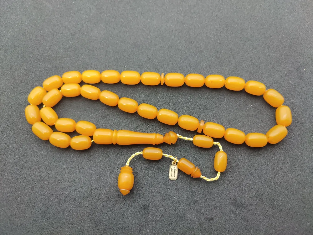 Ayhan Turan Usta Eseri̇ Eski̇ Malzeme Di̇nlendi̇ri̇lmi̇ş Alman Faturan Tesbi̇h küçük resim 2