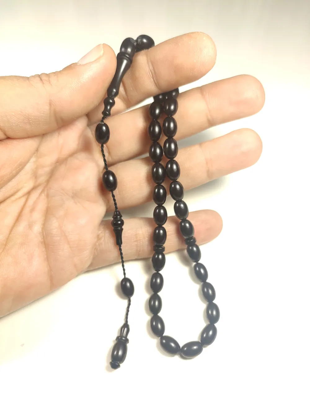 Abdullah Başkale Usta Eseri̇ Bi̇lek Boy Çi̇ft Zımpara Çi̇ft Ci̇la Sıkma Kehri̇bar küçük resim 4