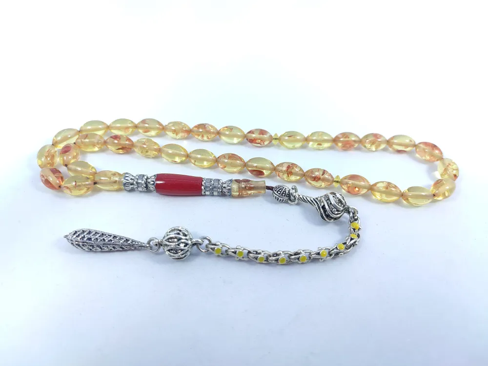 Şevket Alkan Usta Eseri̇ Gümüş Nakkaş İşlemeli̇ Ateş-İ Kehri̇bar küçük resim 2