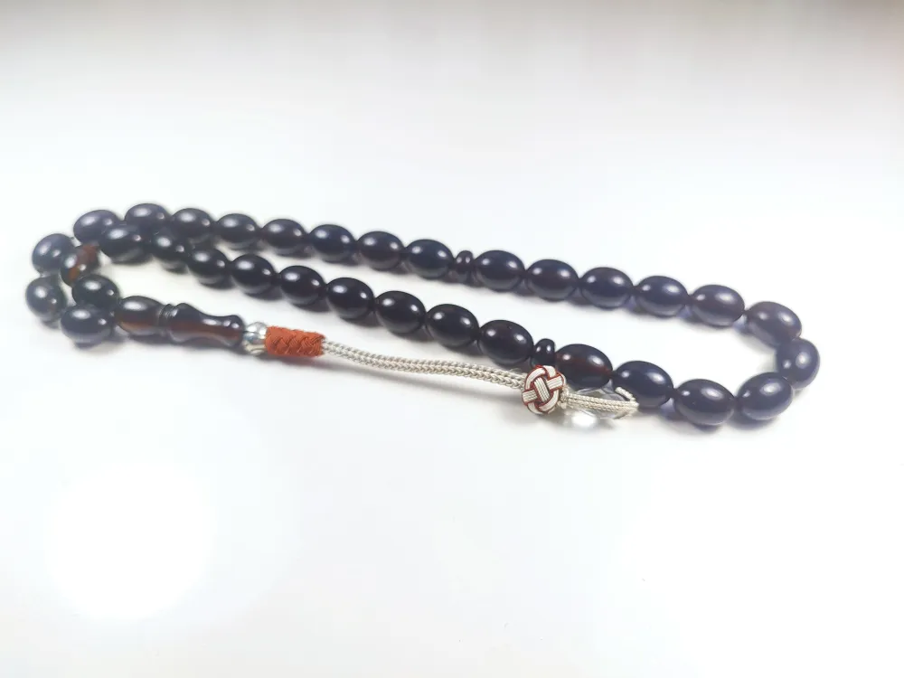 Darabacı Abdullah Usta Eseri̇ Trabzon Kazazi̇ye Püskül 3 Kat Ci̇lalı Sıkma Kehri̇bar