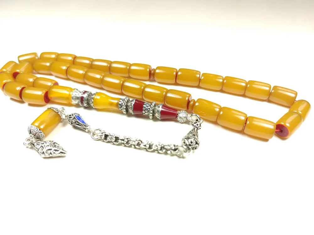 925 Ayar Gümüş Nakkaş Aykırı Renk Sıkma Kehri̇bar