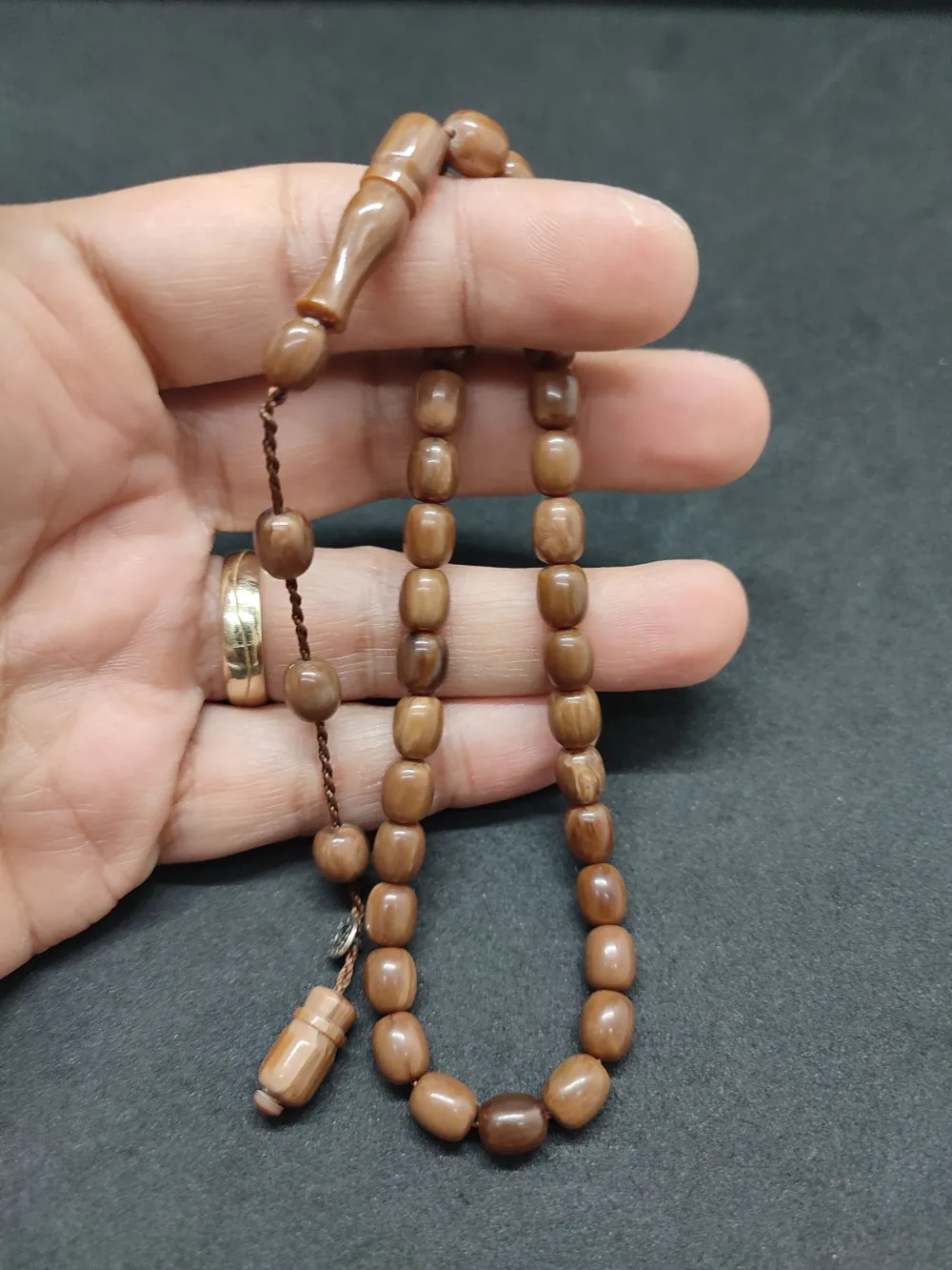 Şükrü Baba Usta İşi̇ İmzalı Mühürlü Bi̇lek Boy Kanayan Bağa küçük resim 4