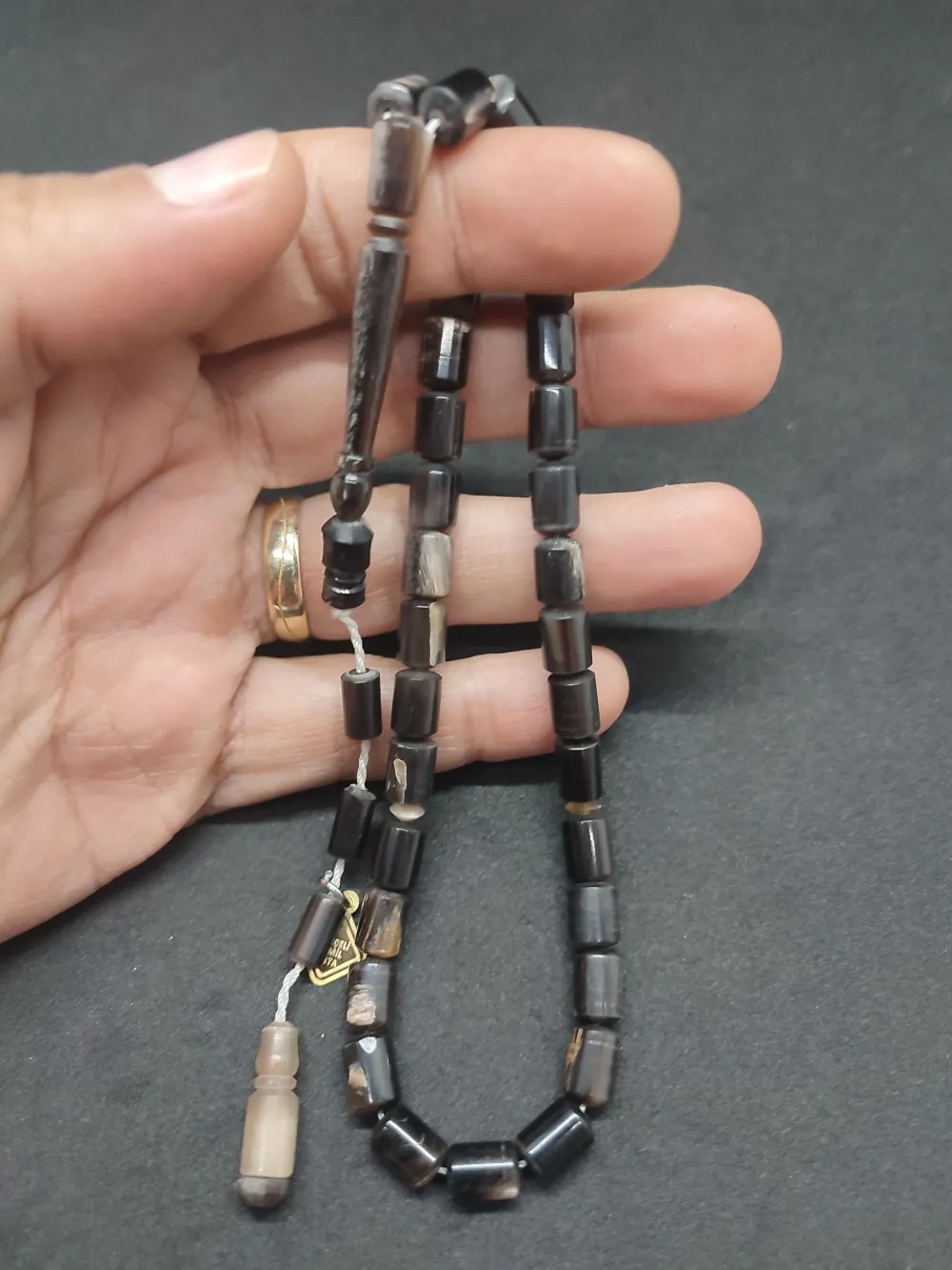 İskeçeli̇ Cemi̇l Usta Eseri̇ Mevlevi̇ Model El Boy Bufalo Boynuzu küçük resim 5