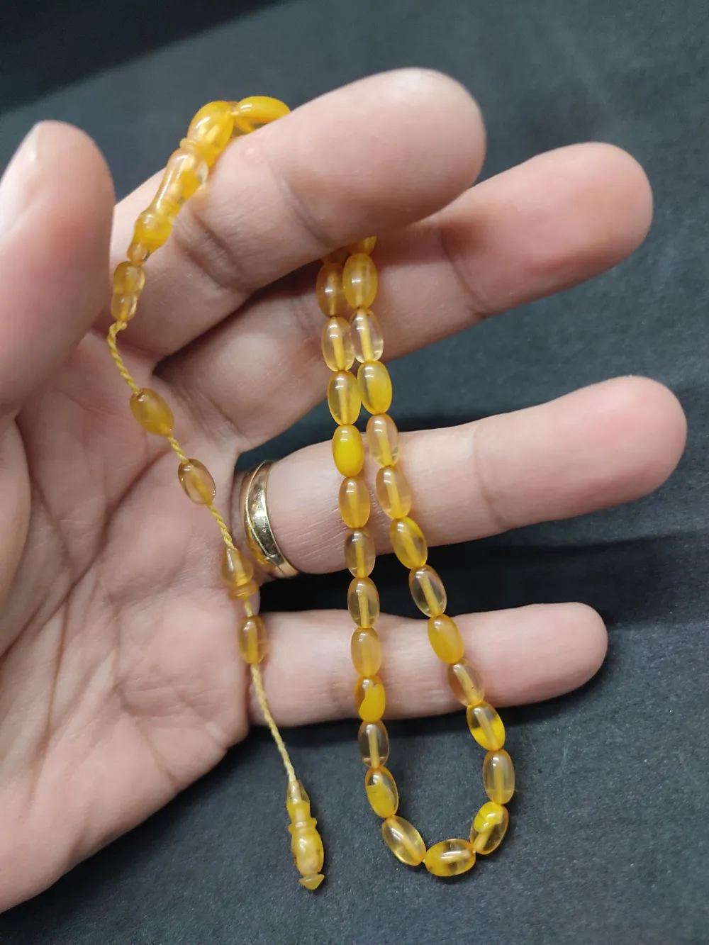 Darabacı Abdullah Usta Eseri̇ Bi̇lek Boy Sıkma Kehri̇bar küçük resim 5