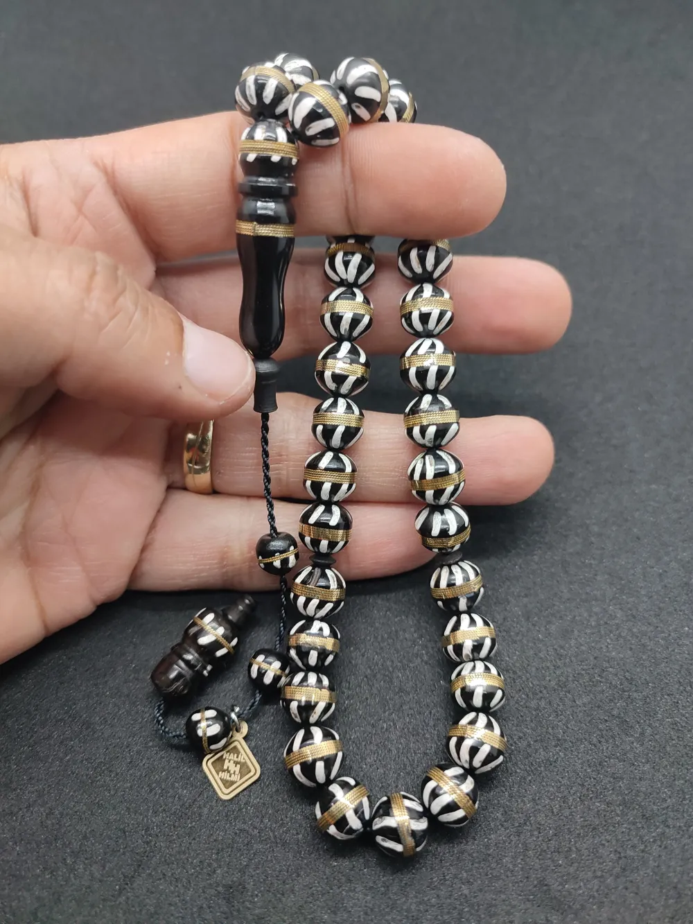 Hali̇l Hi̇lmi̇ Usta Eseri̇ İri̇ Boy Mi̇neli̇ Gümüş Sarmal  Kuka küçük resim 5