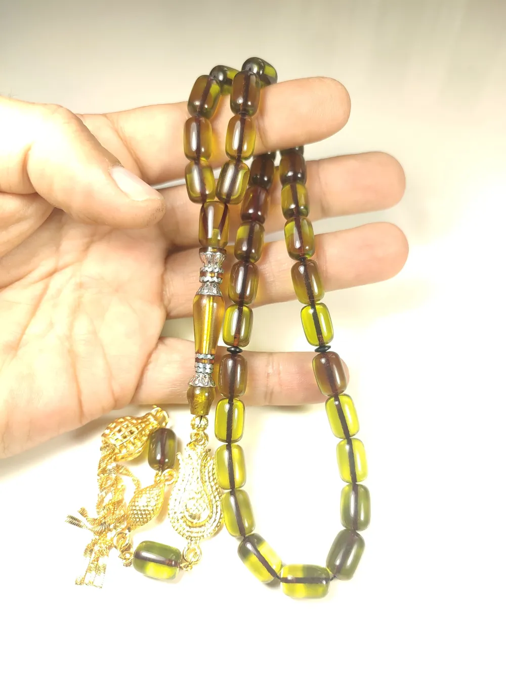 Şevket Alkan Usta Eseri̇ 925 Ayar Gümüş Nakkaş Objeden Ateş-İ Kehri̇bar küçük resim 4