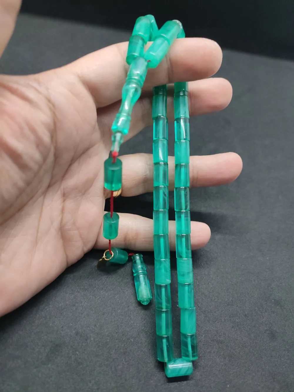 Uğur Şener Usta Eseri̇ 0.6 Şeffaf Deli̇m Çi̇ft Kat Ci̇lalı Ok Gi̇bi̇ Sıkma Kehri̇bar küçük resim 2