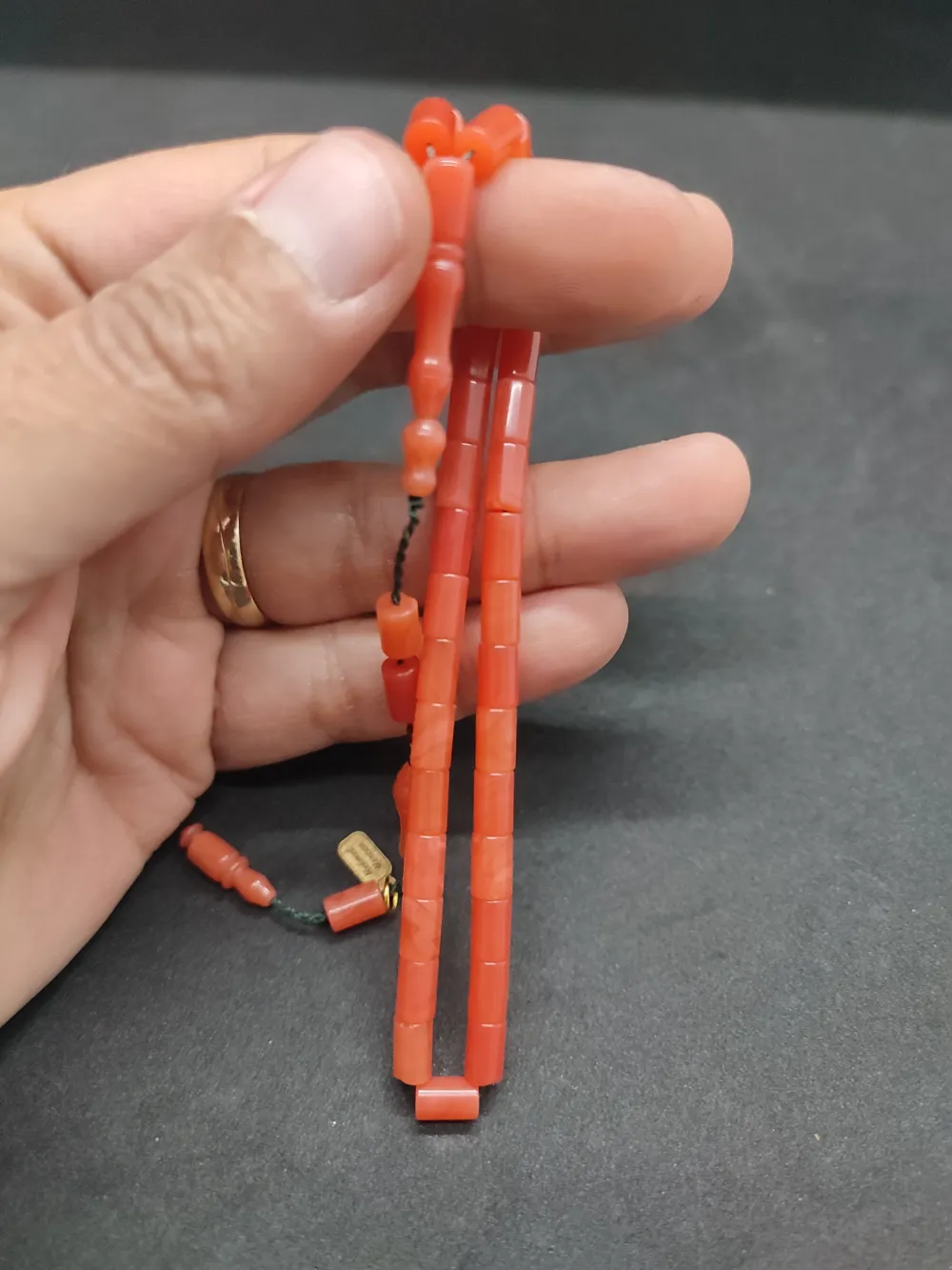 Mehmet Mercan Usta Eseri̇ Bi̇lek Boy Ok Gi̇bi̇ Kesme Yemen Zar  Kehri̇bar küçük resim 3