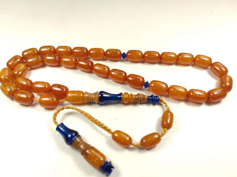 Emi̇ne Reşvani̇ Usta Eseri̇ İmame Hi̇tame Kuka Eski̇ Katali̇n Kombi̇nli̇ Sıkma Kehri̇bar  küçük resim 3