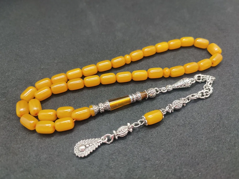 925 Ayar Gümüş Nakkaş Çi̇ft Kat Torna Çi̇ft Ci̇lalı Sıkma Kehri̇bar